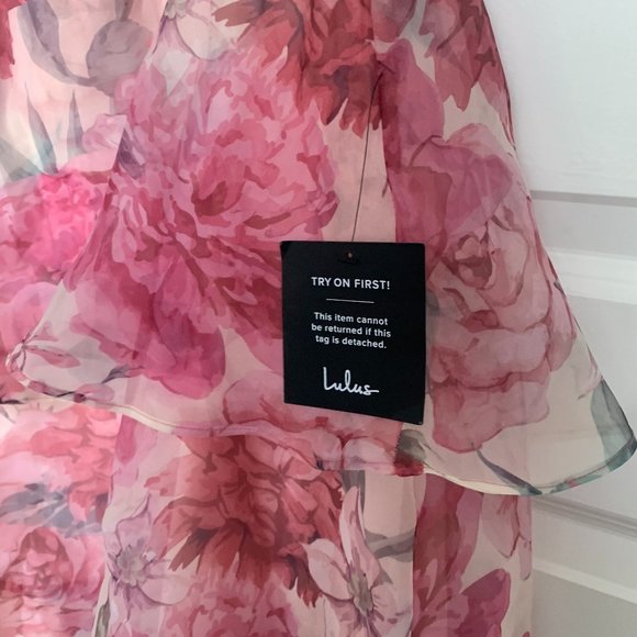 COPY - Lulus Floral Bustier Midi Dress - Picture 2 of 4